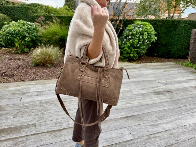 french bag taupe