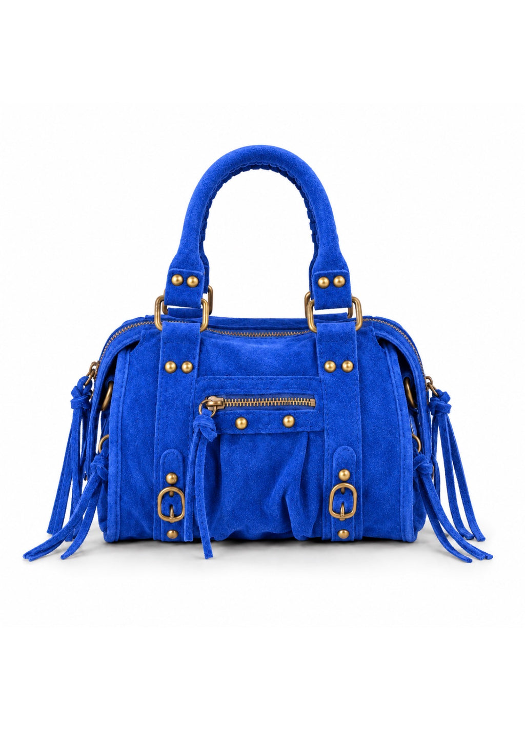 Mini bag suede cobalt blue