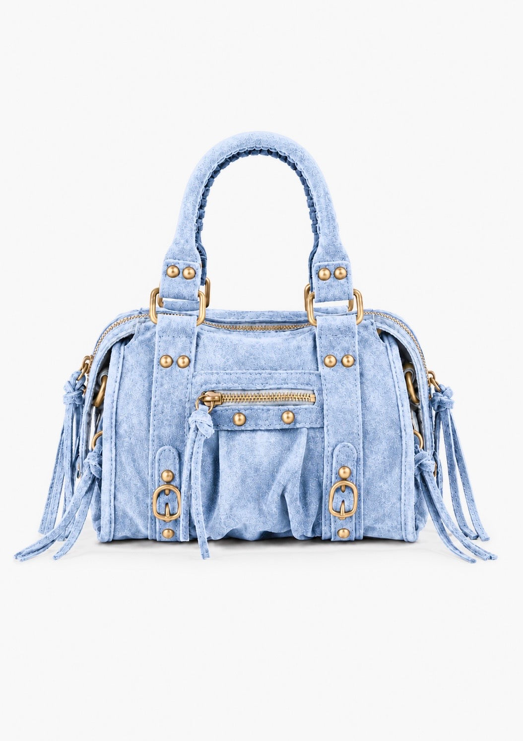 Mini bag suede baby blue