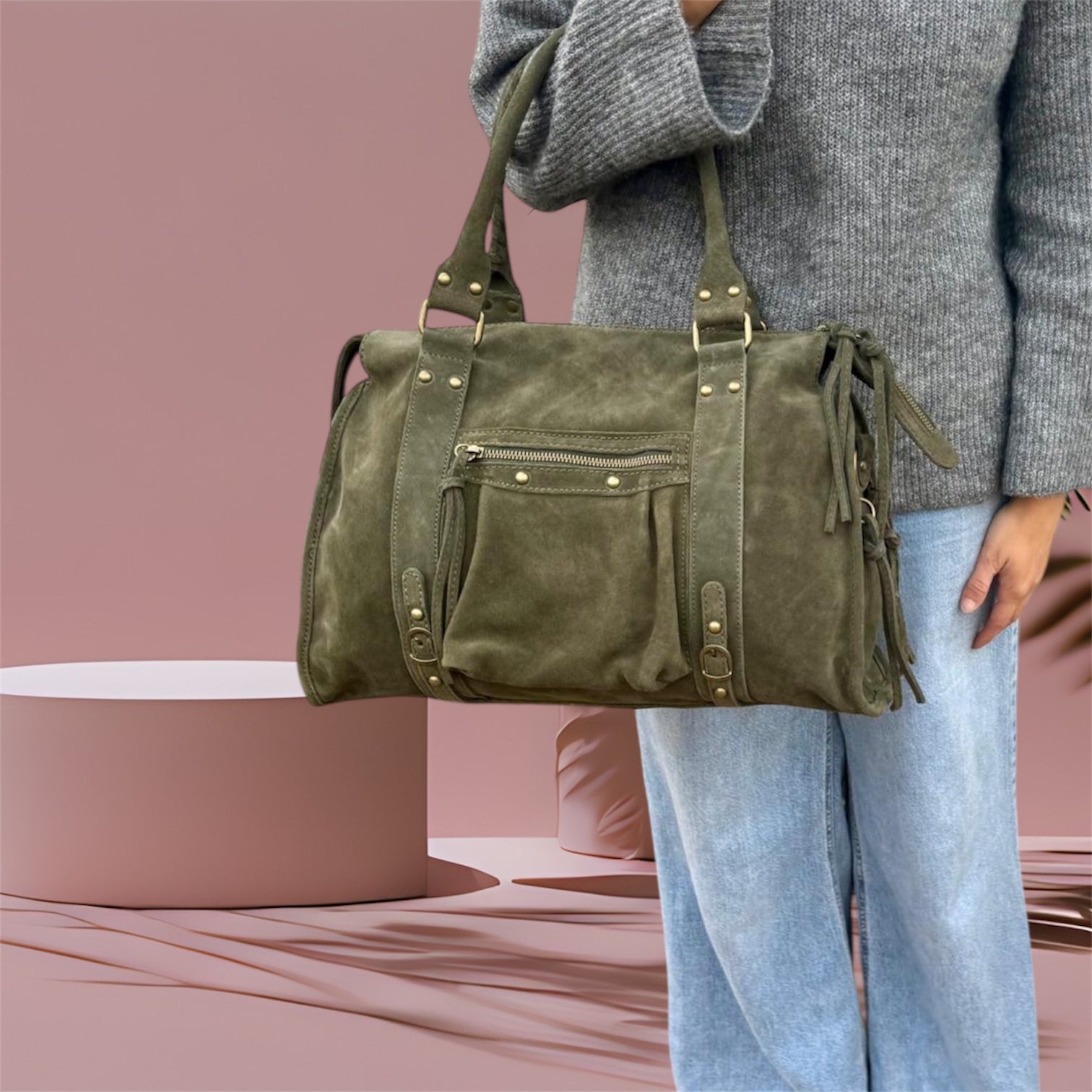 Back to School XXL –  Suede Khaki