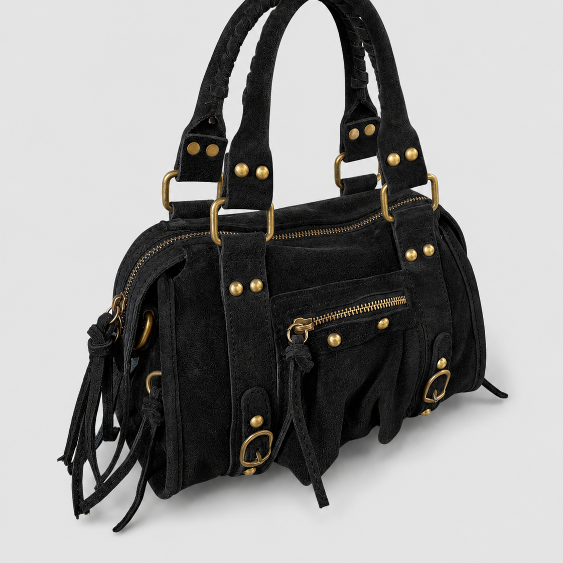 Mini bag suede black