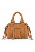 Mini bag suede teddy brown
