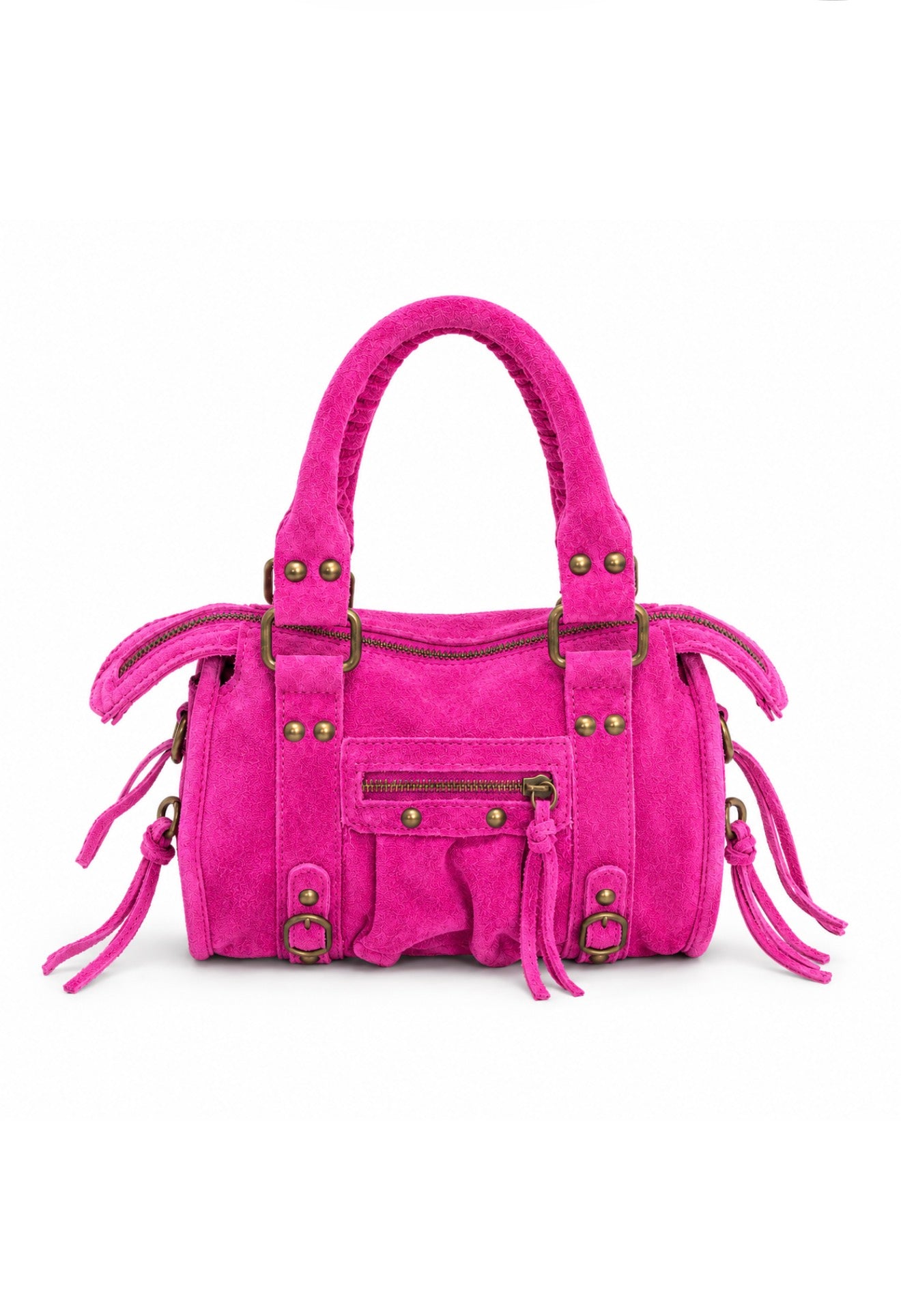 Mini bag suede barbie