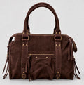 Back to School XXL – Suede Chocolat | Italiaanse suede laptoptas