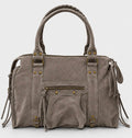 Back to School XXL – Suede Taupe | Italiaanse suede laptoptas