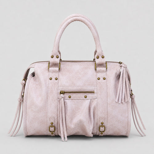 Back to School XXL baby roos – Italiaanse leren laptoptas
