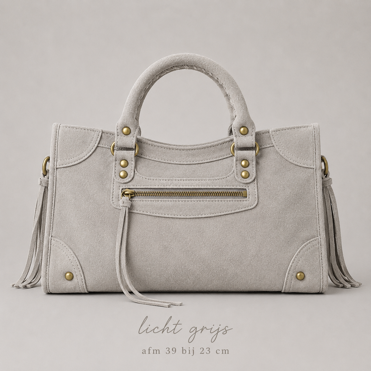 french bag light grey