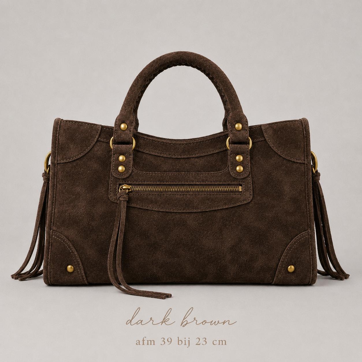 French bag dark brown