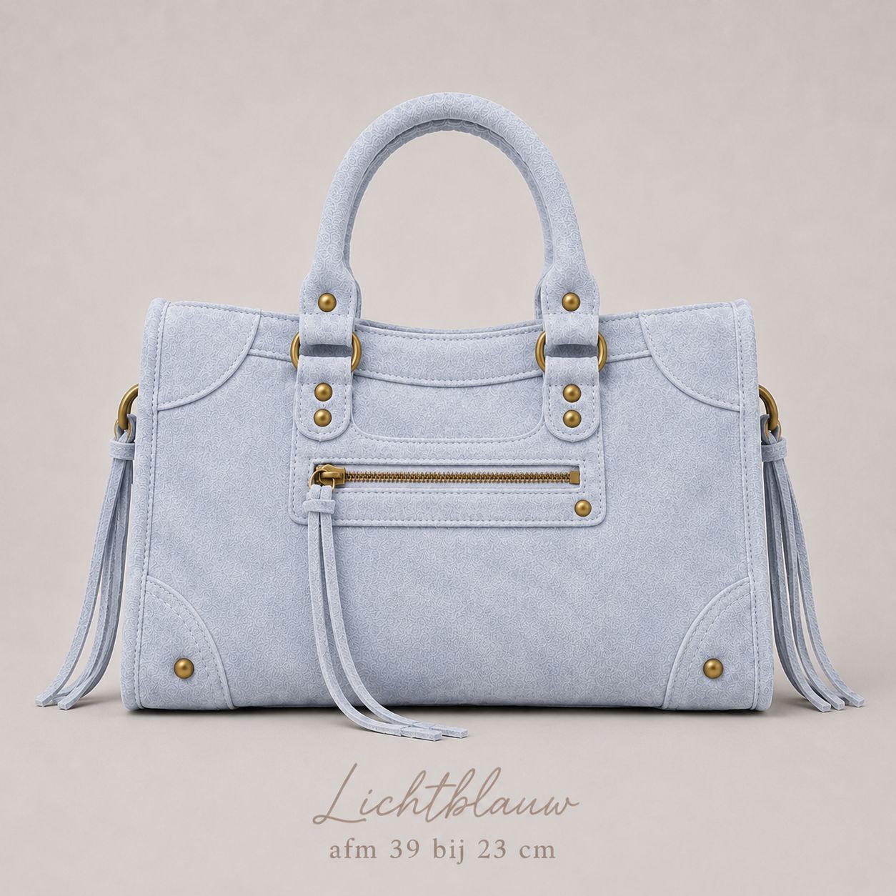 French bag light blue