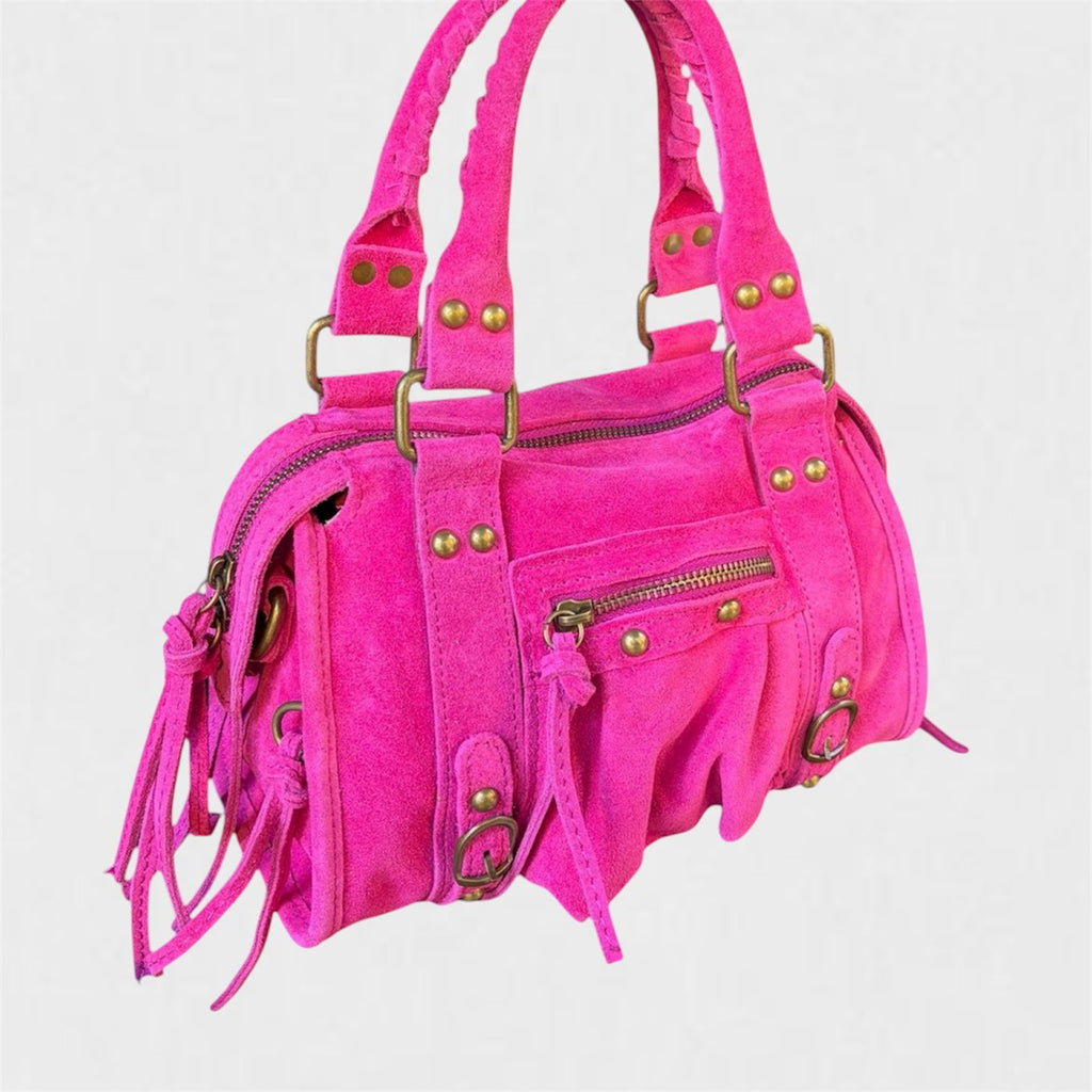 Mini bag suede barbie