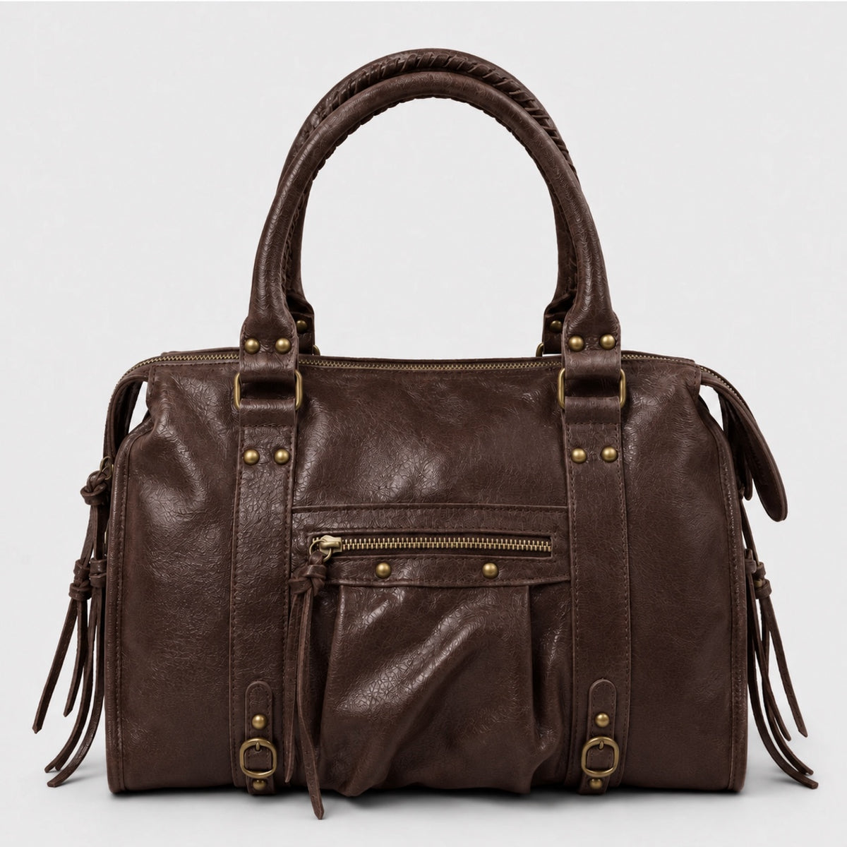 Back to School XXL Chocolat – donkerbruine Italiaanse leren tas