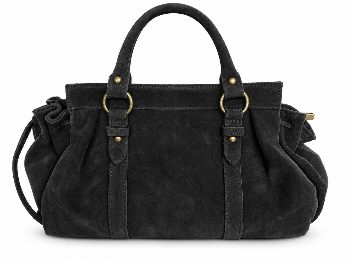 Jump Zwart – suede daim leder
