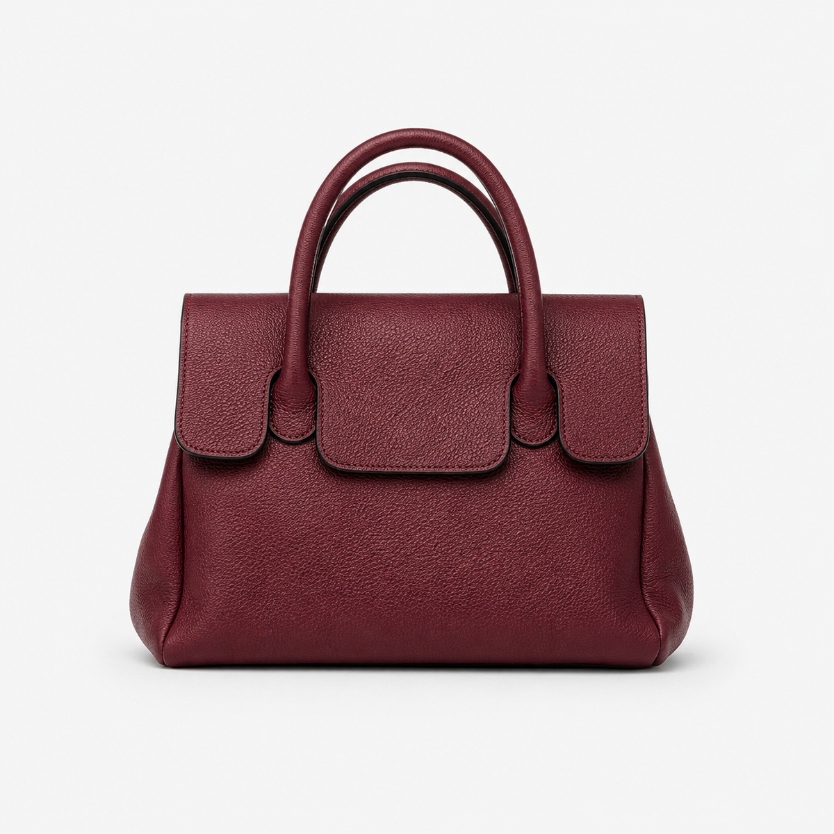 Livia Small bordeaux leren handtas