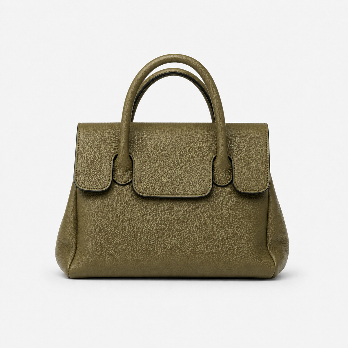 Livia Small khaki leren handtas
