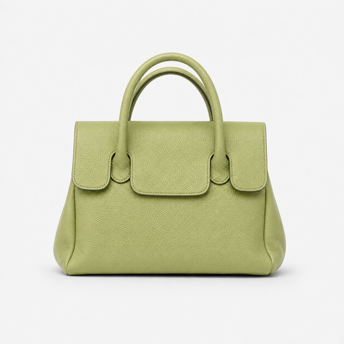 Livia Small lime groene leren handtas