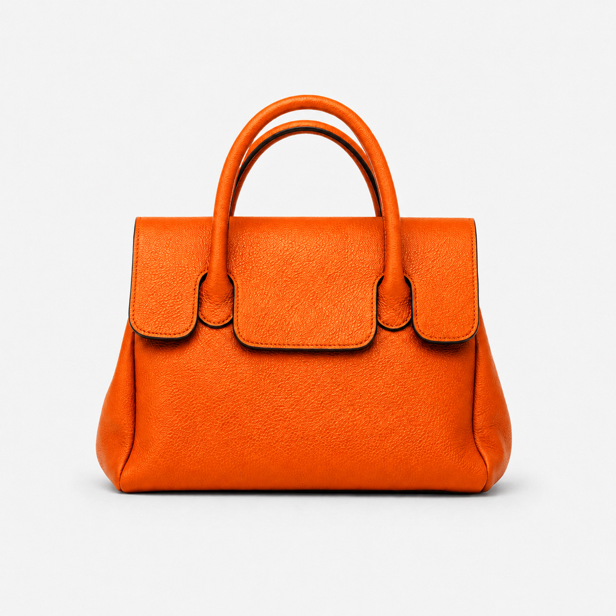 Livia Small oranje leren handtas