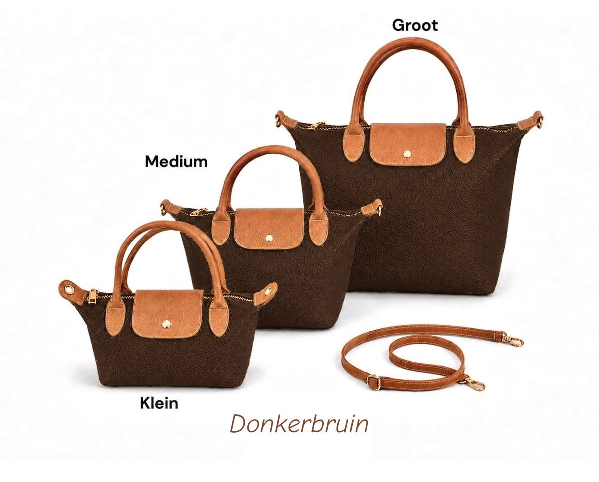 Noé donkerbruin in klein, medium en groot